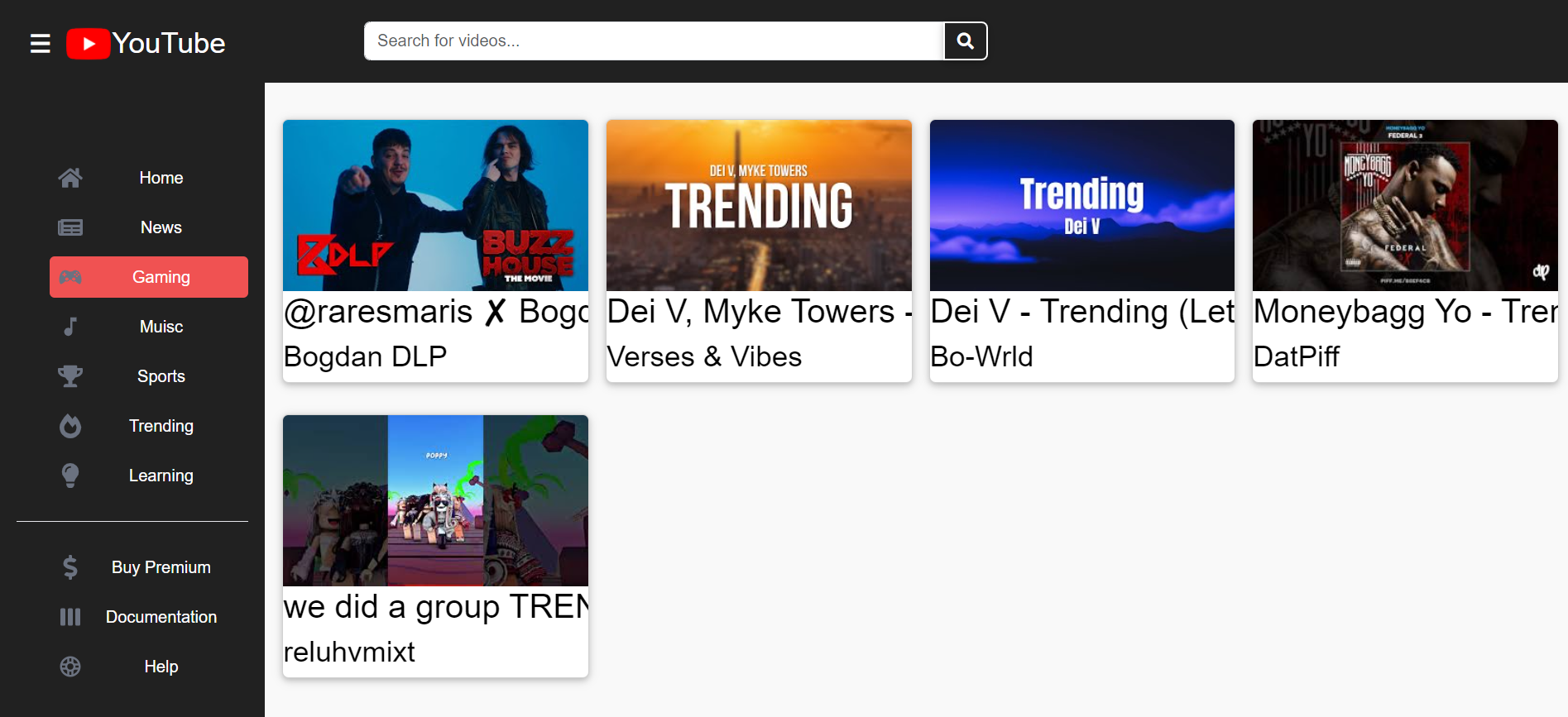 YouTube Clone